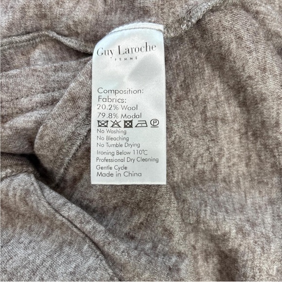 Guy Laroche Gray Waterfall Cardigan Sweater - Picture 6 of 6